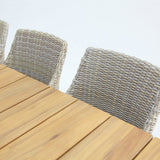 Versailles Faro 9pc Dining Set - White Natural