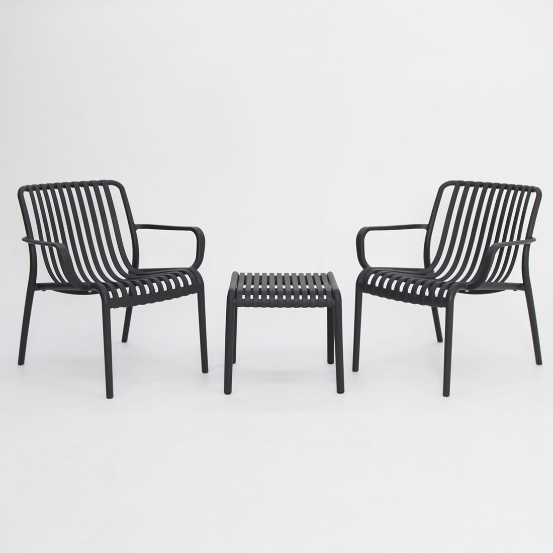 Voyage 3pc Balcony Setting - Gunmetal