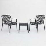 Voyage 3pc Balcony Setting - Gunmetal