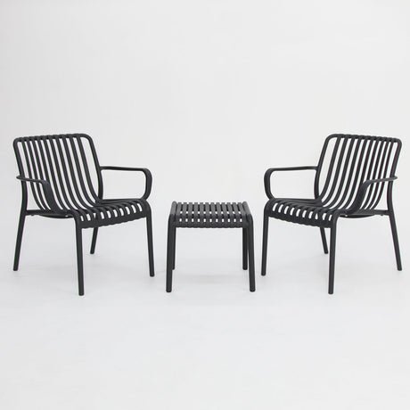 Voyage 3pc Balcony Setting - Gunmetal