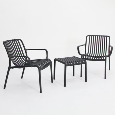 Voyage 3pc Balcony Setting - Gunmetal