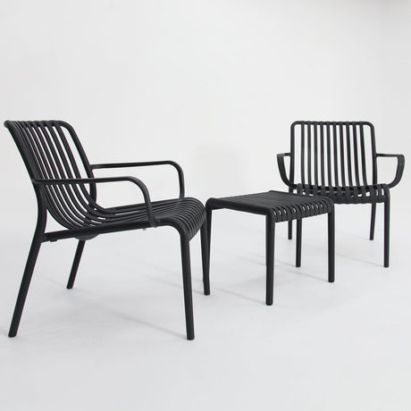 Voyage 3pc Balcony Setting - Gunmetal