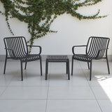 Voyage 3pc Balcony Setting - Gunmetal