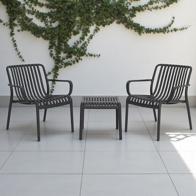 Voyage 3pc Balcony Setting - Gunmetal