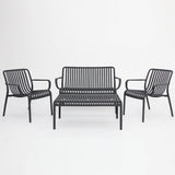 Voyage 4pc Balcony Setting - Gunmetal
