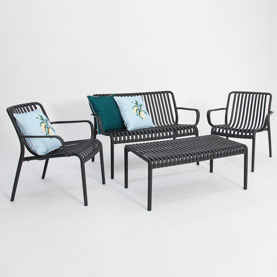 Voyage 4pc Balcony Setting - Gunmetal