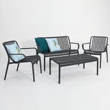 Voyage 4pc Balcony Setting - Gunmetal