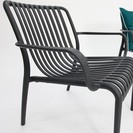 Voyage 4pc Balcony Setting - Gunmetal