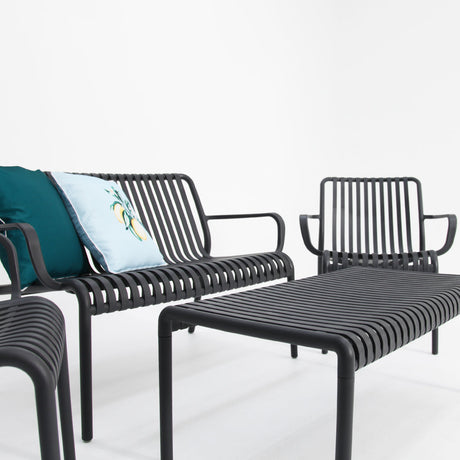 Voyage 4pc Balcony Setting - Gunmetal