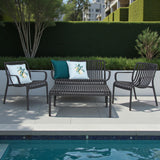 Voyage 4pc Balcony Setting - Gunmetal