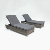 Amani 3pc Sunlounge Setting - Grey Storm