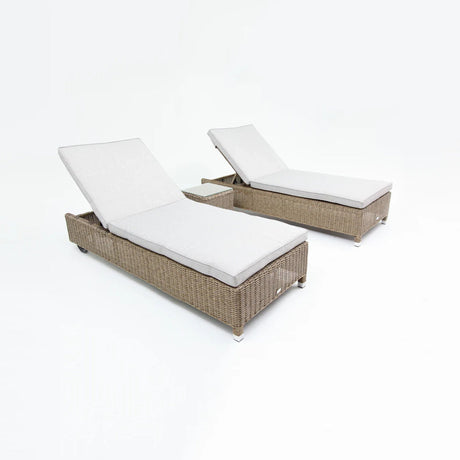 Amani 3pc Sunlounge Setting - Driftwood Stone