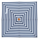 Replacement Canopy for 2m Aluminium Umbrella - Navy and White Stripe
