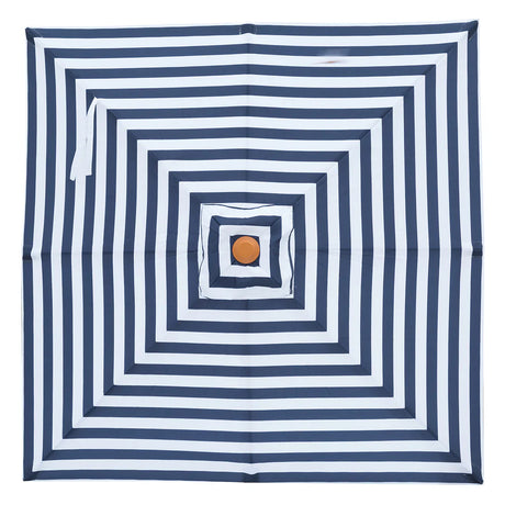 Replacement Canopy for 2m Aluminium Umbrella - Navy and White Stripe