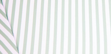 Sage Green and White Stripe Beach Umbrella