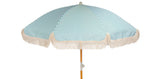 Sage Green and White Stripe Beach Umbrella