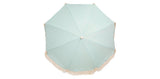 Sage Green and White Stripe Beach Umbrella