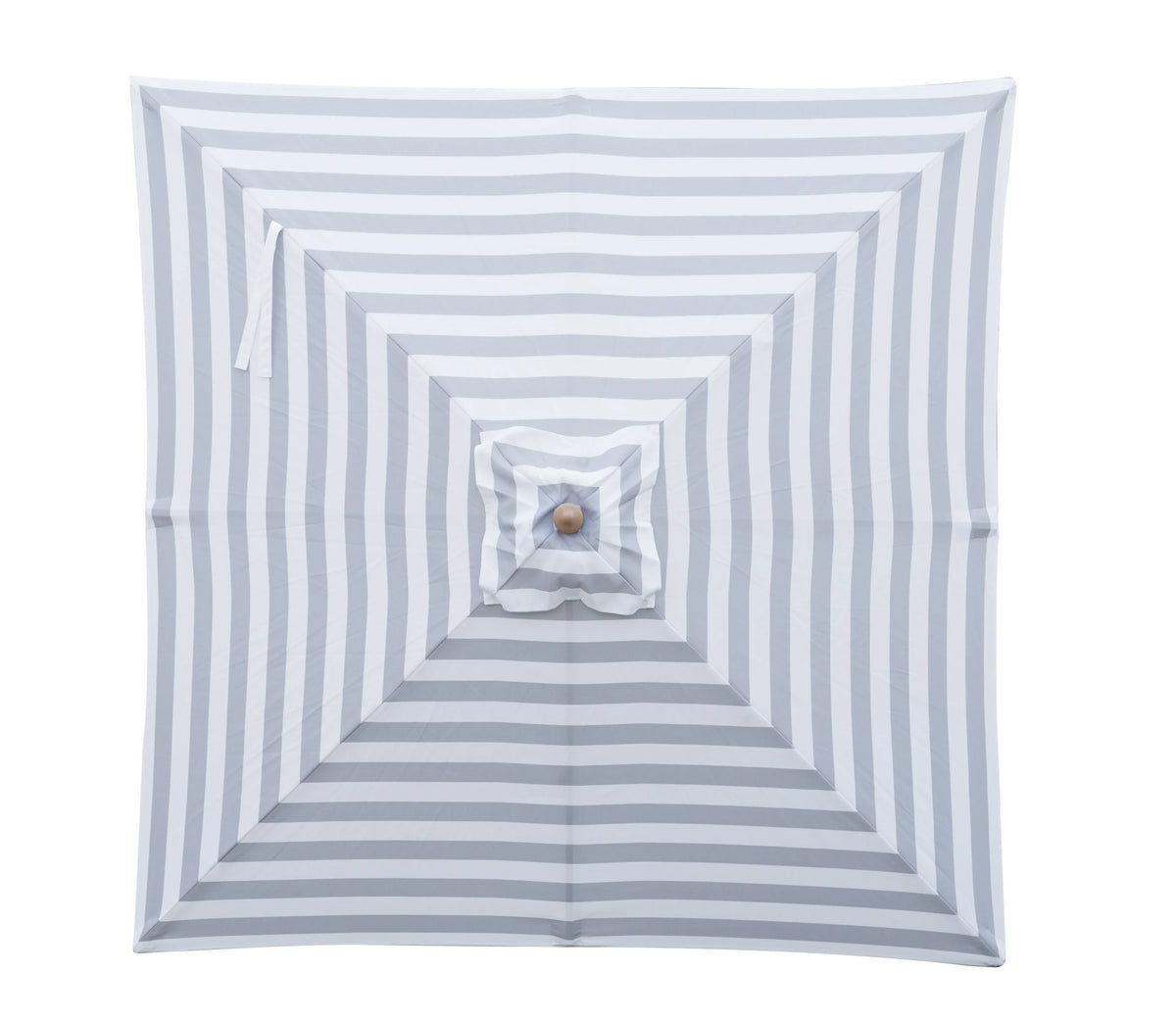 Replacement Canopy for 2m Bamboo Umbrella - Grey and White Stripe