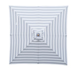 Replacement Canopy for 2m Bamboo Umbrella - Grey and White Stripe