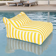 Drift Away Floating Beanbag - Yellow and White Stripe