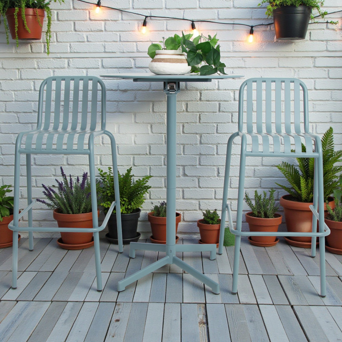 Bistro 3pc Bar Setting - Blue