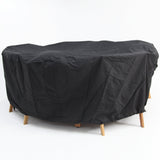 Odie Home Premium Round Dining Setting Cover - Black