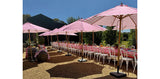 Billy Fresh 3m Bamboo Flamingo Umbrella - Pink