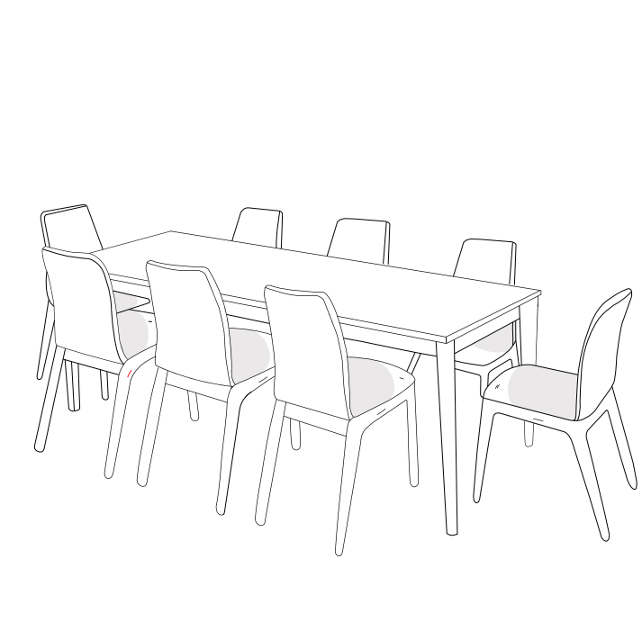 Odie Home Premium 9pc Dining Setting Cover - Grey