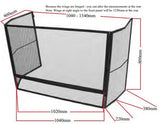 Child Guard Mesh Fire Screen for Inbuilt Woodheaters