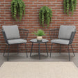 Daisy 3pc Balcony Setting - Grey