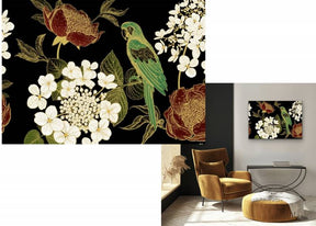 Wall Art - Green Parrot
