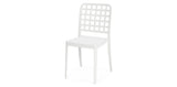 Frankie Azura 9pc Dining Set ARMLESS - White