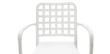 Frankie Resin Barstool with Arms - White
