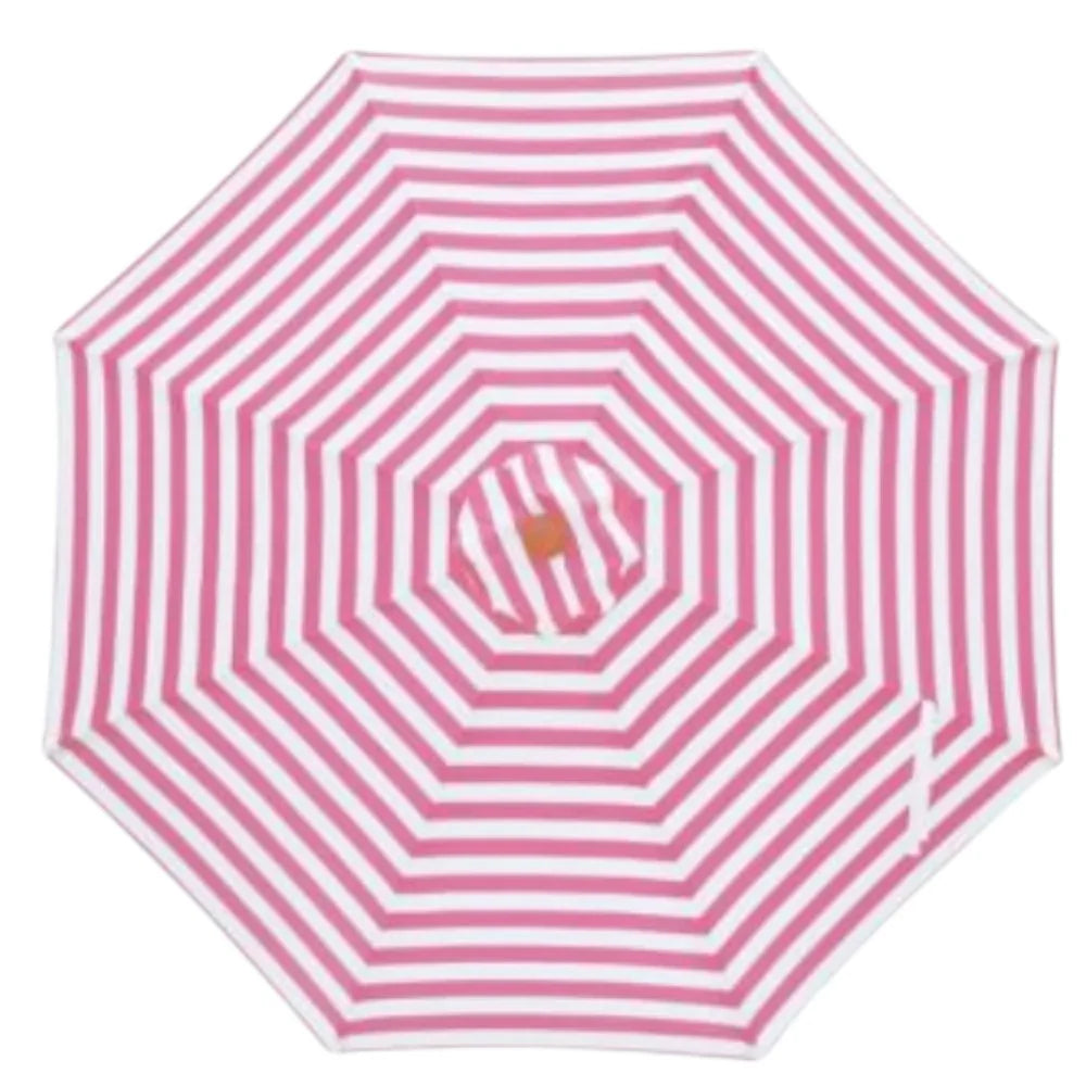 Replacement Canopy for 3m Bamboo Umbrella - Pink and White Stripe