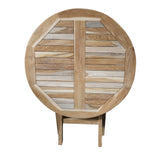 Teak 80cm Folding Table
