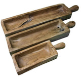 Teak Long Bowl