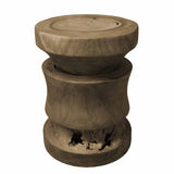 Teak Log Stools