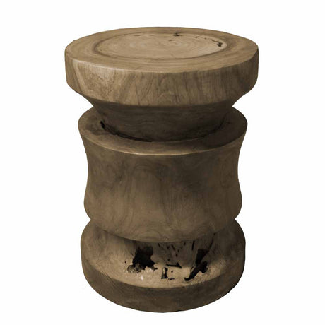Teak Log Stools