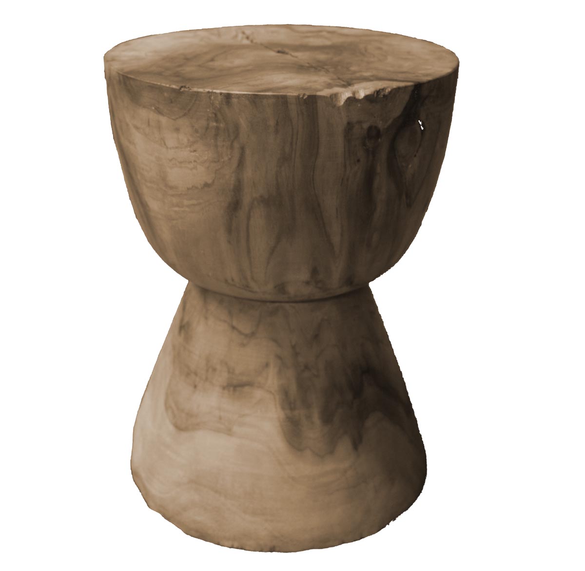 Teak Log Stools
