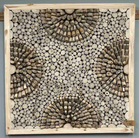 Teak Wall Art Square - Tanaman
