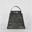 Eden Rattan Lantern Square Black