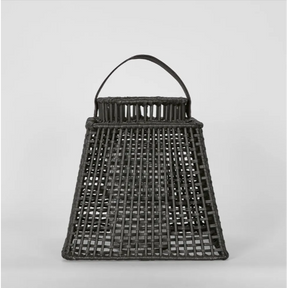 Eden Rattan Lantern Square Black