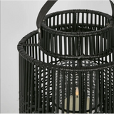 Kyra Rattan Lantern Black