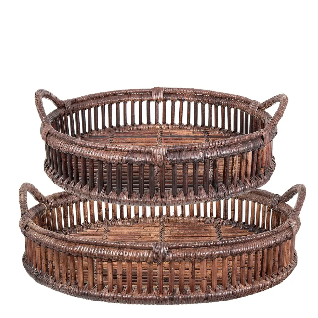 Tray Rattan Bahama Brown Large