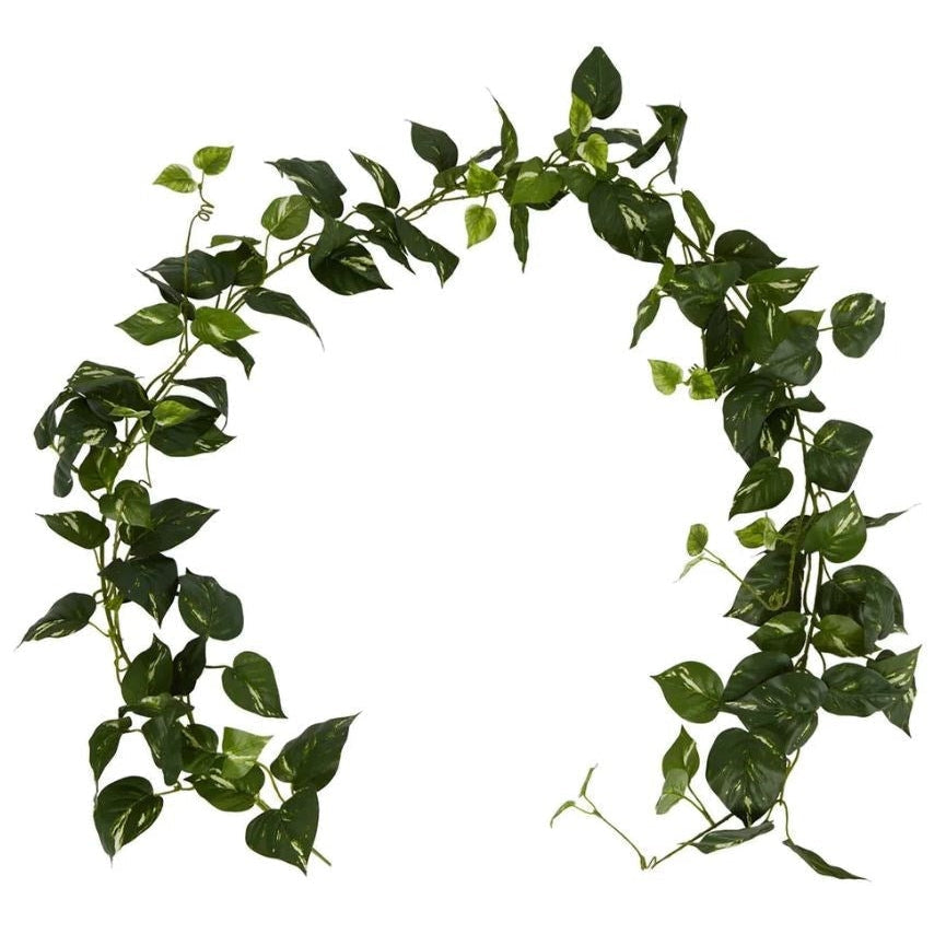 Pothos Leaf Garland - Dark Green
