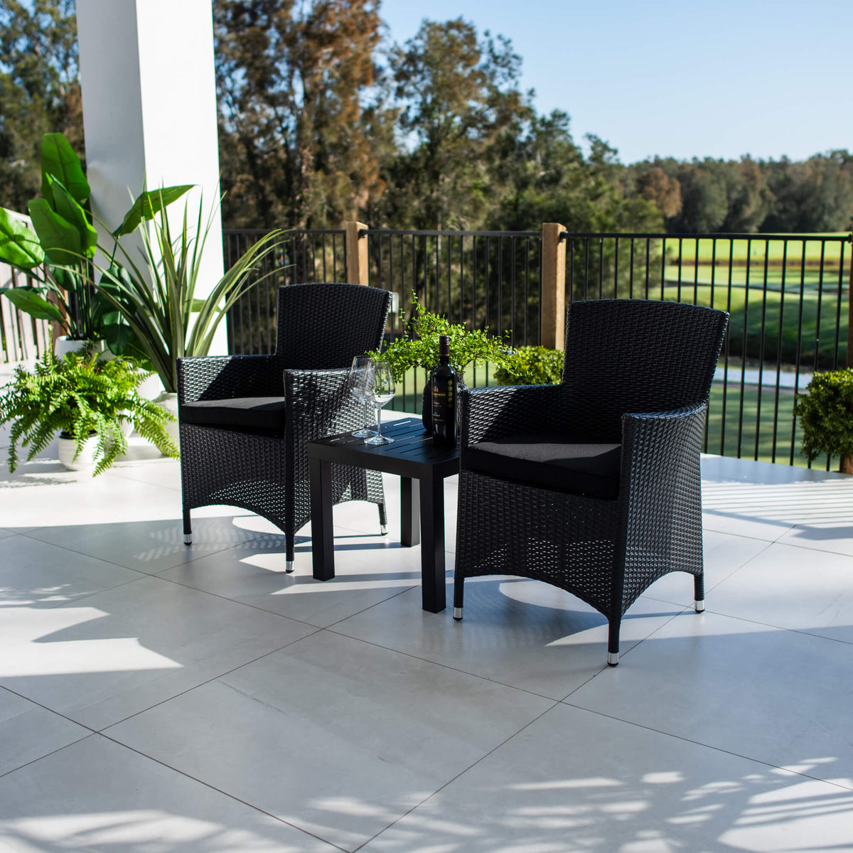 Aspen Slat - 3pce - Outdoor Bistro Set