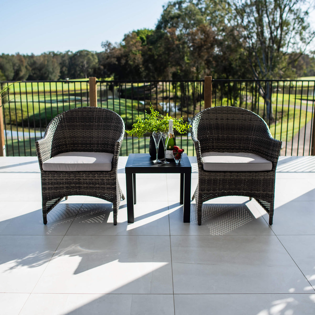 Boston Slat - 3pce - Outdoor Bistro Set