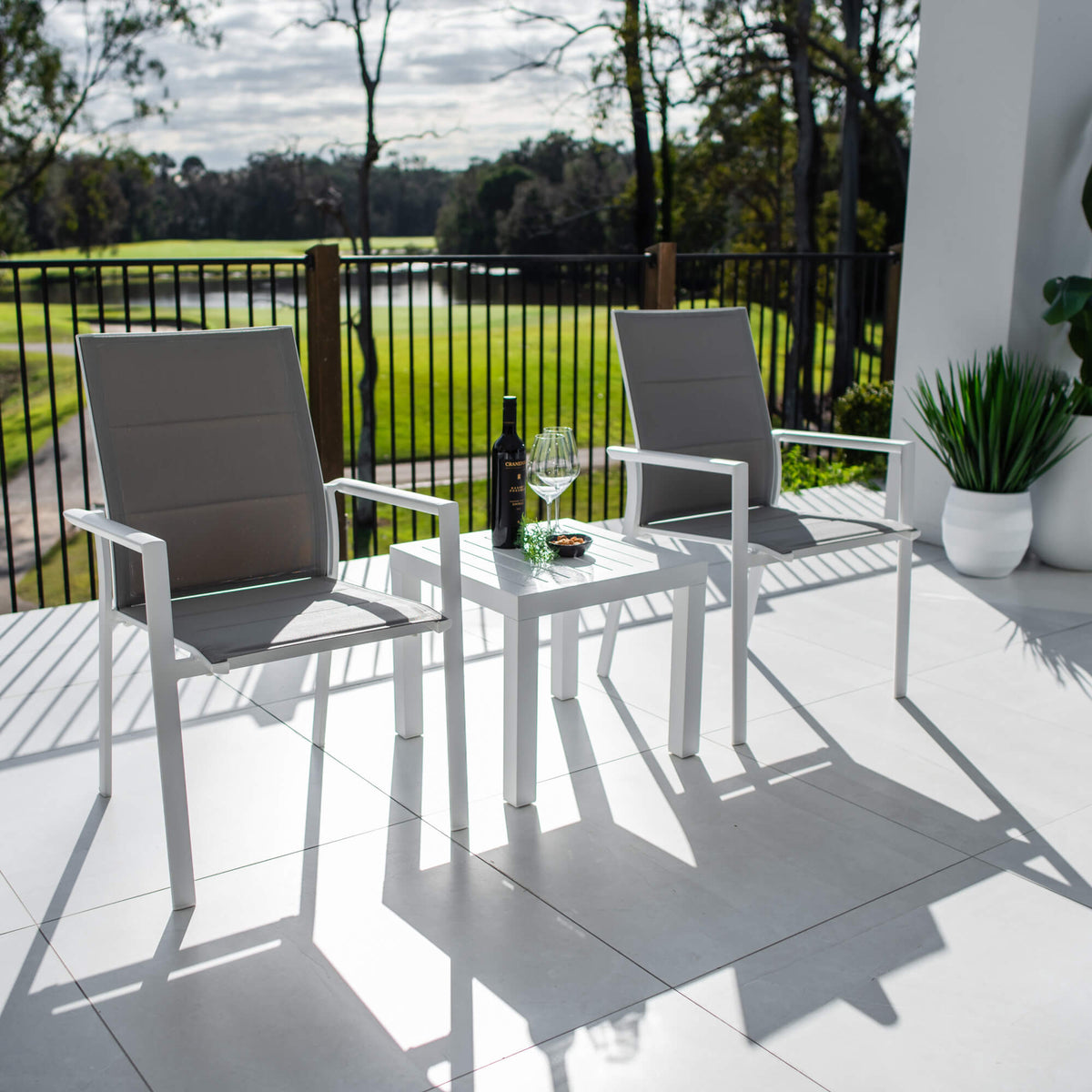 Margot Slat - 3pce - Outdoor Bistro Set