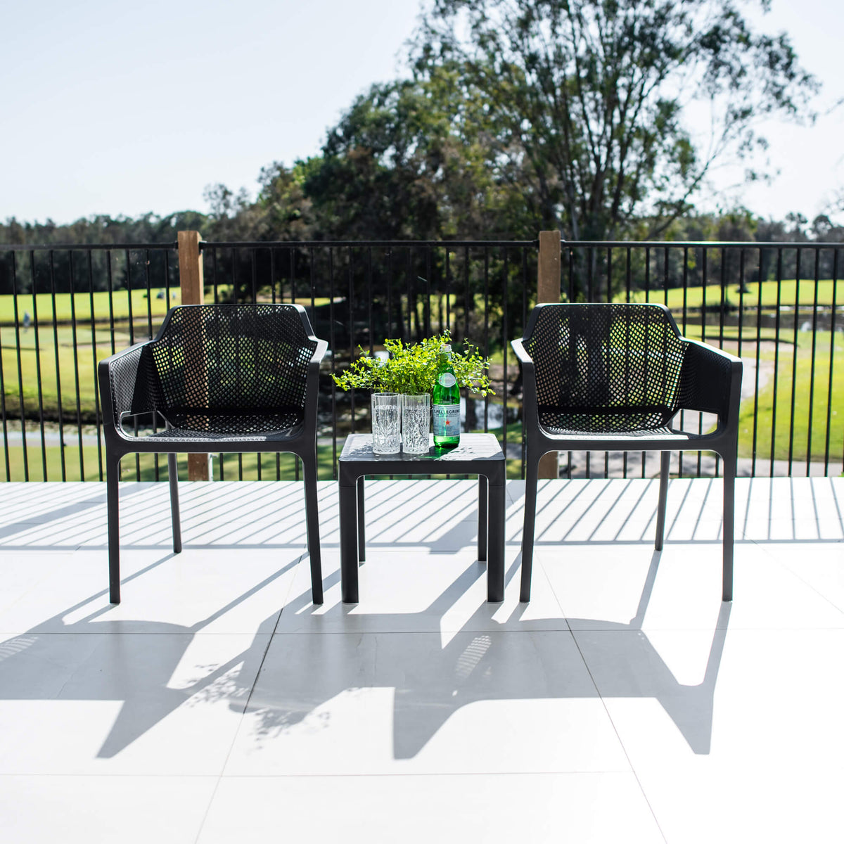 Nero Bali - 3pce - Outdoor Bistro Set