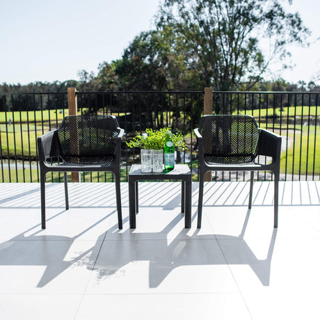 Nero Bali - 3pce - Outdoor Bistro Set